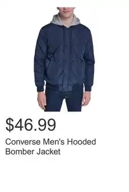 Costco Converse Men's Hooded Bomber Jacket offer