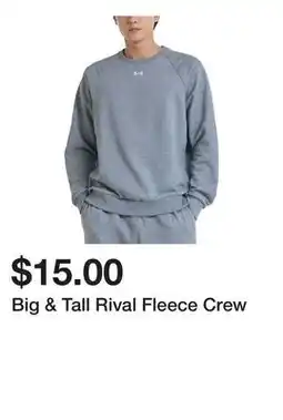 Belk Big & Tall Rival Fleece Crew offer