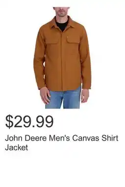 Costco John Deere Men's Canvas Shirt Jacket offer