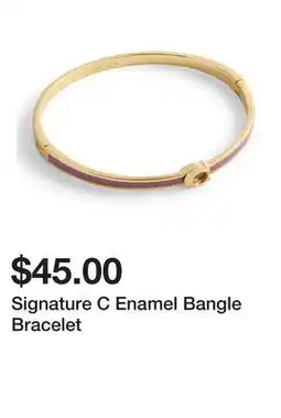 Belk Signature C Enamel Bangle Bracelet offer