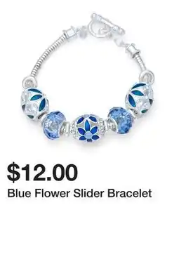 Belk Blue Flower Slider Bracelet offer