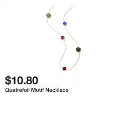Belk Quatrefoil Motif Necklace offer