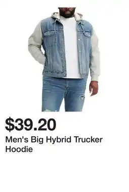 Belk Men's Big Hybrid Trucker Hoodie offer