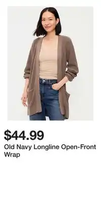 Old Navy Old Navy Longline Open-Front Wrap offer