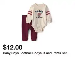 Belk Baby Boys Football Bodysuit and Pants Set offer
