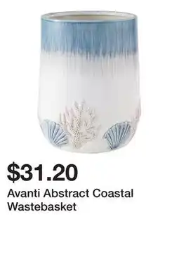 Belk Avanti Abstract Coastal Wastebasket offer