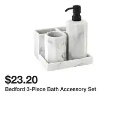 Belk Bedford 3-Piece Bath Accessory Set offer