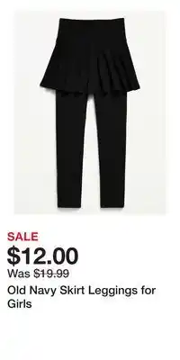 Old Navy Old Navy Skirt Leggings for Girls offer