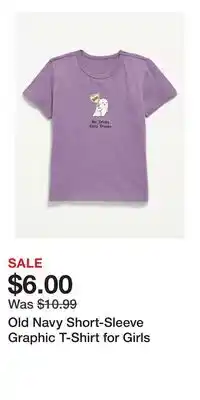 Old Navy Old Navy Short-Sleeve Graphic T-Shirt for Girls offer
