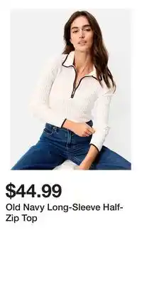 Old Navy Old Navy Long-Sleeve Half-Zip Top offer