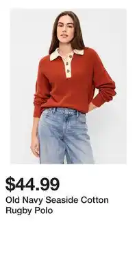 Old Navy Old Navy Seaside Cotton Rugby Polo offer