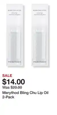 Ulta Beauty Merythod Bling Chu Lip Oil 2-Pack offer
