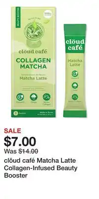 Ulta Beauty clöud café Matcha Latte Collagen-Infused Beauty Booster offer