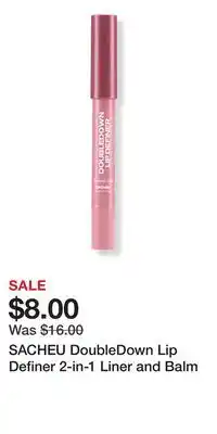 Ulta Beauty SACHEU DoubleDown Lip Definer 2-in-1 Liner and Balm offer