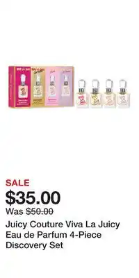 Ulta Beauty Juicy Couture Viva La Juicy Eau de Parfum 4-Piece Discovery Set offer