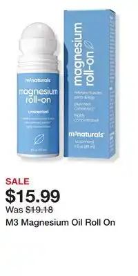 Ulta Beauty M3 Magnesium Oil Roll On offer
