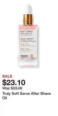 Ulta Beauty Truly Soft Serve After Shave Oil offer