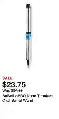 Ulta Beauty BaBylissPRO Nano Titanium Oval Barrel Wand offer