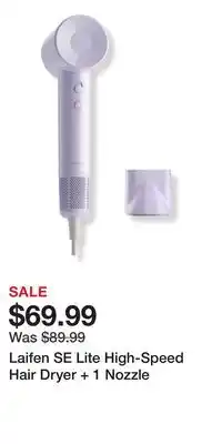 Ulta Beauty Laifen SE Lite High-Speed Hair Dryer + 1 Nozzle offer
