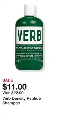Ulta Beauty Verb Density Peptide Shampoo offer