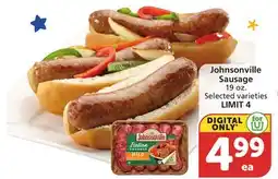 Albertsons Johnsonville Sausage offer