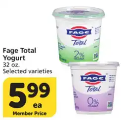 Albertsons Fage Total Yogurt offer
