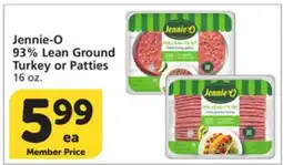 Albertsons Jennie-O 93% Lean Ground Turkey or Patties offer