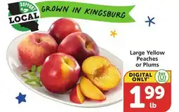 Albertsons Large Yellow Peaches or Plums offer