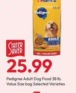 Stater Bros Pedigree Adult Dog Food offer