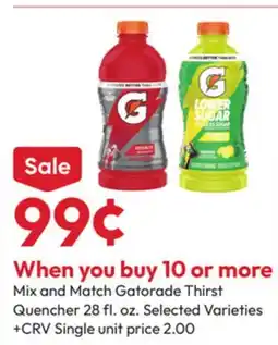 Stater Bros Gatorade Thirst Quencher offer