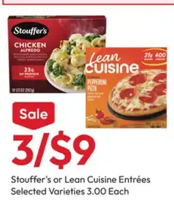 Stater Bros Stouffer's or Lean Cuisine Entrées offer