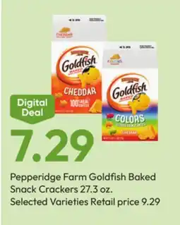 Stater Bros Pepperidge Farm Goldfish Baked Snack Crackers offer