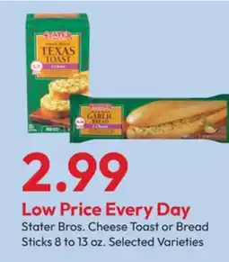 Stater Bros Stater Bros. Cheese Toast or Bread Sticks offer