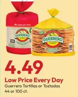 Stater Bros Guerrero Tortillas or Tostadas offer