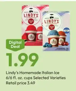 Stater Bros Lindy's Homemade Italian Ice offer