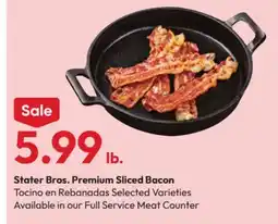 Stater Bros Stater Bros. Premium Sliced Bacon offer