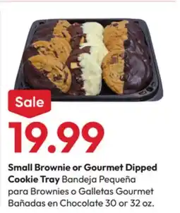 Stater Bros Small Brownie or Gourmet Dipped Cookie Tray offer