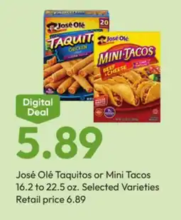 Stater Bros José Olé Taquitos or Mini Tacos offer