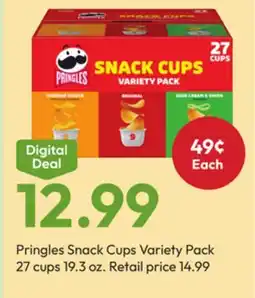 Stater Bros Pringles Snack Cups Variety Pack offer