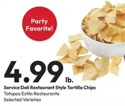 Stater Bros Service Deli Restaurant Style Tortilla Chips offer