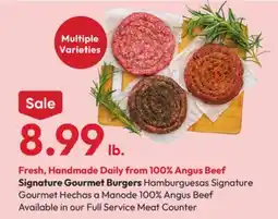 Stater Bros Signature Gourmet Burgers offer