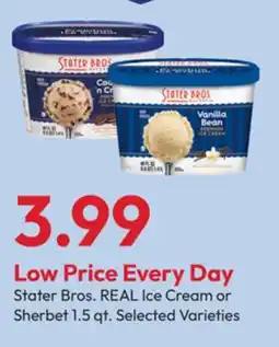 Stater Bros Stater Bros. REAL Ice Cream or Sherbet offer
