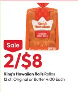 Stater Bros King's Hawaiian Rolls offer