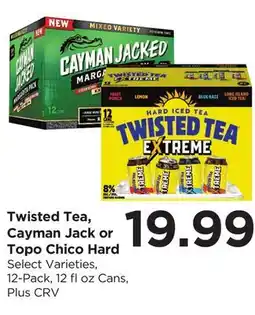 Food 4 Less Twisted Tea, Cayman Jack or Topo Chico Hard offer
