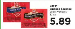 Food 4 Less Bar-M Smoked Sausage offer