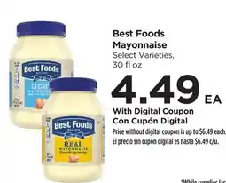 Food 4 Less Best Foods Mayonnaise offer