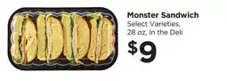 Food 4 Less Monster Sandwich offer