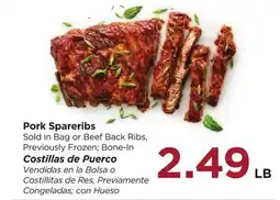 Food 4 Less Pork Spareribs offer