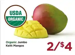 Food 4 Less Organic Jumbo Keitt Mangos offer