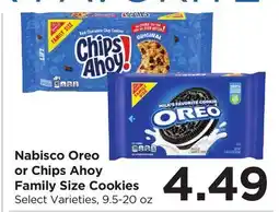 Food 4 Less Nabisco Oreo or Chips Ahoy Family Size Cookies offer